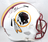 Deion Sanders Autographed Washington F/S Flat White Speed Helmet- Beckett W Holo