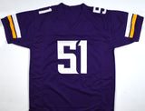 Blake Cashman Autographed Purple Pro Style Jersey - Beckett W Hologram *Black