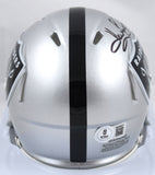 Howie Long Autographed Raiders Speed Mini Helmet - Beckett W Hologram *Black