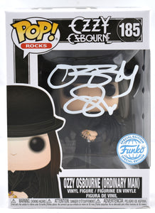 Ozzy Osbourne Autographed Ordinary Man Funko Pop #185 - JSA W *White