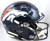 John Elway Autographed Broncos F/S Speed Flex Helmet - Beckett W Hologram *White