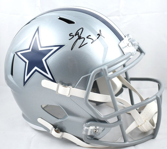 Jaylon Smith Autographed Dallas Cowboys F/S Speed Helmet - Beckett