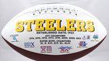 Hines Ward Autographed Pittsburgh Steelers Logo Football - Beckett W Hologram