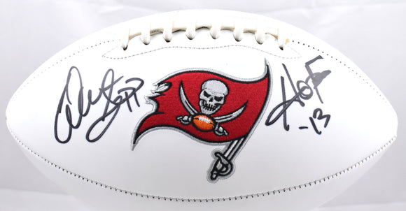 Warren Sapp Autographed Tampa Bay Buccaneers Logo Football HOF - Beckett W Holo