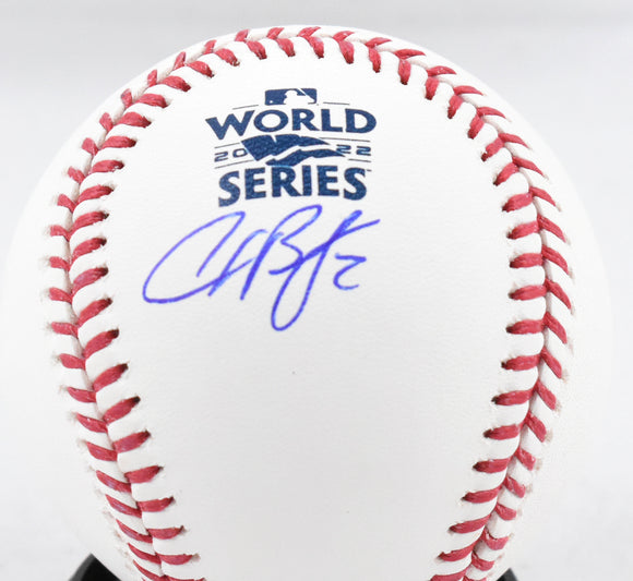 Alex Bregman Autographed Rawlings World Series OML Baseball - Beckett W Holo