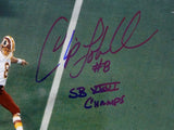 Chip Lohmiller SB XXVI Autographed 8x10 Super Bowl Kickoff Photo- JSA W Auth