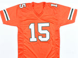 Carson Beck Autographed Orange College Style Jersey - Beckett W Hologram *Black