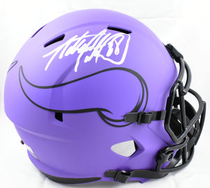 Adrian Peterson Autographed Vikings F/S Rave Speed Helmet - Beckett W Hologram