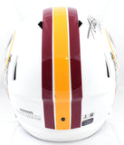 Adrian Peterson Signed Washington F/S Flat White Speed Helmet - Beckett W Holo