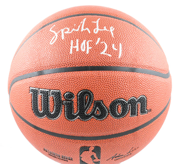 Spike Lee Autographed Authentic Series NBA Wilson Basketball HOF- Beckett W Holo