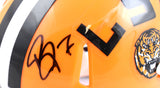 Patrick Peterson Autographed LSU Tigers Speed Mini Helmet - Beckett W Holo *Back