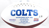 Zaire Franklin Autographed Indianapolis Colts Logo Football- Beckett W Hologram