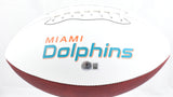 Jonnu Smith Autographed Miami Dolphins Logo Football - Beckett W Hologram *Black