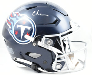 Chris Johnson Autographed Tennessee Titans F/S Speed Flex Helmet  Beckett W Holo