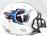 Chris Johnson Autographed Tennessee Titans Speed Mini Helmet  Beckett W Hologram