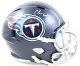 Chris Johnson Autographed Tennessee Titans F/S Speed Helmet - Beckett W Hologram