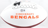 Tee Higgins Autographed Cincinnati Bengals Logo Football - Beckett W Hologram