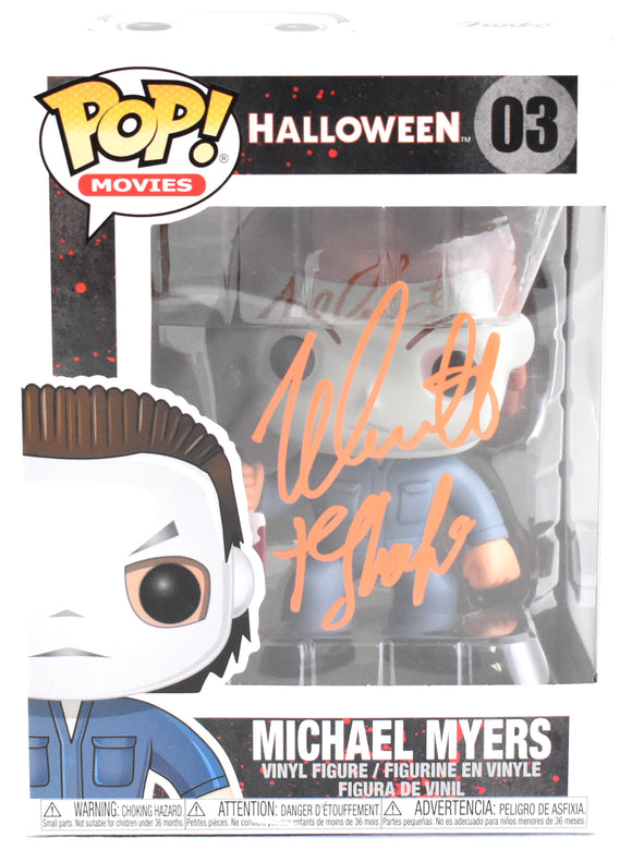 Nick Castle Autographed Michael Myers Funko Pop #03 The Shape - Beckett Hologram