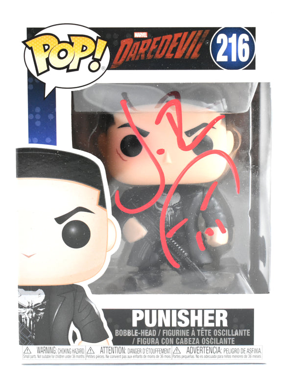 Jon Bernthal Autographed The Punisher Funko Pop #216 - Beckett Hologram *Red