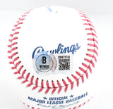 Nick Swisher Autographed Rawlings OML Baseball 2009 WS Champs - Beckett W Holo