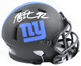 Michael Strahan Signed Giants Eclipse Speed Mini Helmet Beckett W Hologram*White