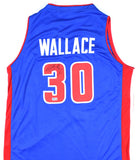 Rasheed Wallace Autographed Blue Pro Style Jersey - Beckett W Hologram *Black