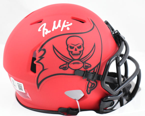 Baker Mayfield Autographed Buccaneers Rave Speed Mini Helmet Beckett W Hologram