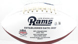 Kurt Warner Autographed Rams Logo Football - Beckett W Hologram *Black