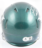 Dom DiSandro Autographed Eagles Speed Mini Helmet Big Dom - Beckett W Hologram