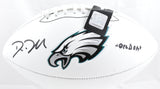 Dom DiSandro Signed Philadelphia Eagles Logo Football Big Dom Beckett W Hologram