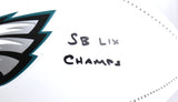 Nick Sirianni Signed Philadelphia Eagles Logo Football SB Champs Beckett W Holo