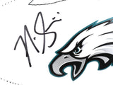 Nick Sirianni Signed Philadelphia Eagles Logo Football SB Champs Beckett W Holo