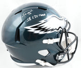 Darius Slay Autographed Eagles F/S Speed Helmet SB Champs - Beckett W Hologram