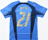 Andrea Pirlo Signed Italy FC Home Soccer Jersey #21 - Beckett Witnessed Hologram