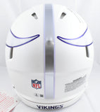 JJ McCarthy Signed Vikings F/S Alt 2024 Speed Authentic Helmet Beckett W Holo