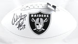 Warren Sapp Autographed Raiders Logo Football HOF - Beckett W Hologram