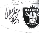 Warren Sapp Autographed Raiders Logo Football HOF - Beckett W Hologram