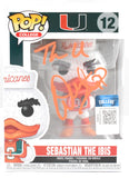 Warren Sapp Autographed Miami Hurricanes Funko Pop #12 The U - Beckett W Holo