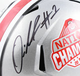 Quinshon Judkins Signed Ohio St. F/S Natl Champs Logo Speed Helmet - Beckett W