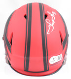 Thurman Thomas Autographed Buffalo Bills Rave Speed Mini Helmet - Beckett W Holo