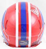 Steve Tasker Autographed Buffalo Bills 87-01 Speed Mini Helmet - Prova *White