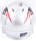 Christian Gonzalez Autographed Patriots Speed Mini Helmet - Beckett W Hologram