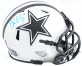 Brandon Aubrey Autographed Dallas Cowboys Rave Speed Mini Helmet - Prova *Blue