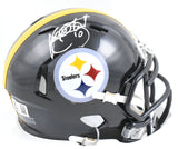 Kordell Stewart Autographed Steelers Speed Mini Helmet - Beckett W Holo *White