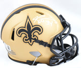 Ricky Williams Signed New Orleans Saints Rave Speed Mini Helmet - Beckett W Holo