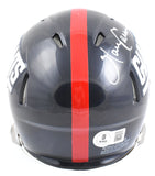 Harry Carson Autographed New York Giants 81-99 Speed Mini Helmet- Beckett W Holo