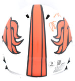 Shannon Sharpe Autographed Denver Broncos Lunar Speed Mini Helmet-Beckett W Holo