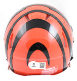 Ja'Marr Chase Autographed Cincinnati Bengals Speed Mini Helmet - Beckett W Holo