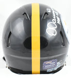 Dermontti Dawson Autographed Pittsburgh Steelers Speed Mini Helmet w/HOF - Prova