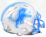 Jameson Williams Autographed Detroit Lions Speed Mini Helmet- Beckett W Hologram